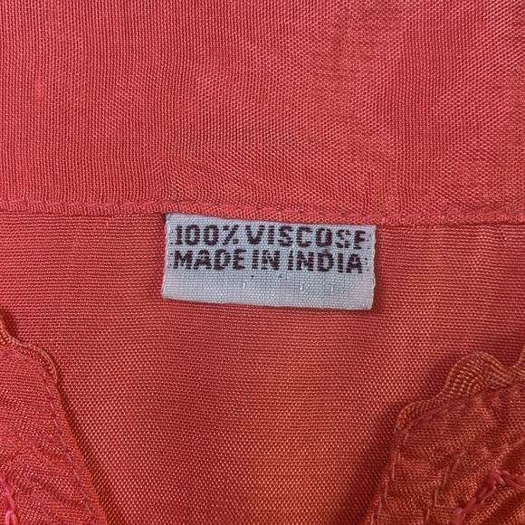 Embroidered with sequin accents made in India tunic top - Picture 6 of 8